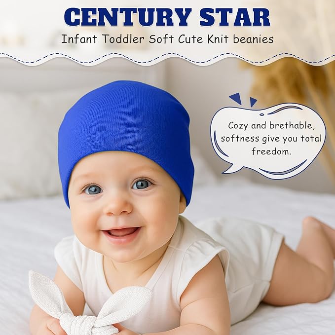 Century Star Baby Beanie Hats Newborn Infant Toddler Beanies - Image 5