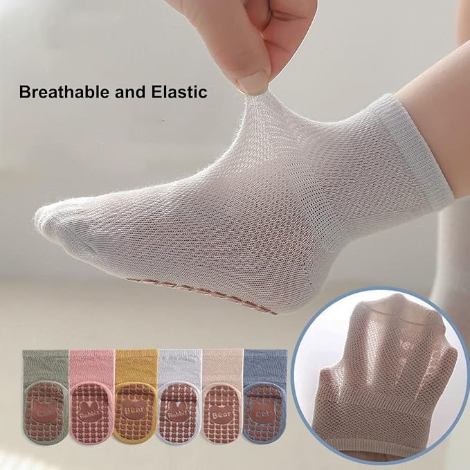 Exegawe Toddler Non Slip Socks, Cute Baby Socks - Image 5