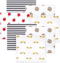Little Treasure Hudson Baby Cotton Poly Flannel Receiving Blankets Multipack by HudsonBaby