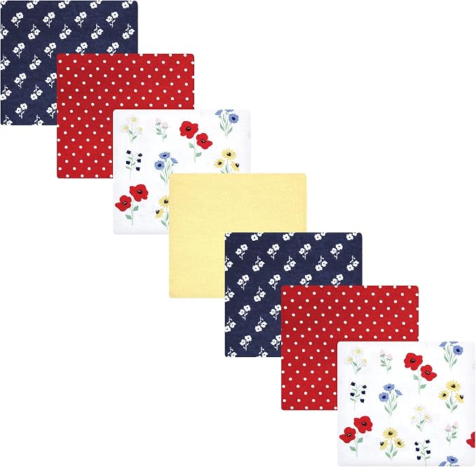 Hudson Baby Unisex Baby Cotton Flannel Receiving Blankets Bundle, Wildflower by HudsonBaby