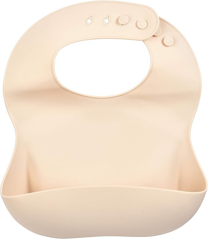Three Little Tots Modern Silicone Baby Bib – Adjustable Fit Waterproof Catch by ThreeLittleTots