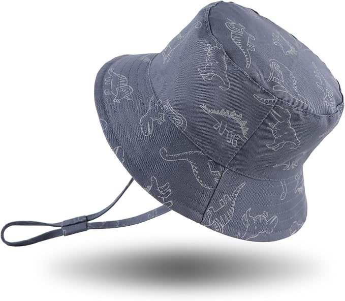 JANGANNSA Dinosaur Baby Boys Sun Hat Cotton Toddler Girls Bucket Hats Summer by JANGANNSA