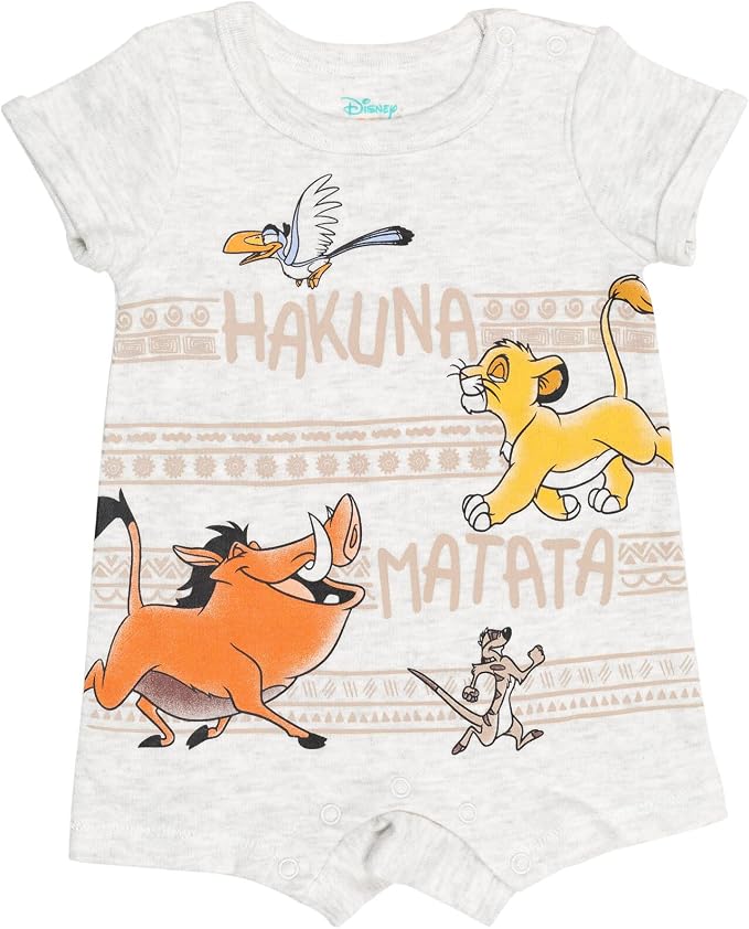 Disney Baby Boys' 2-Piece Romper and Bucket Hat Set Newborn to Infant - Image 5