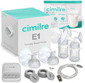 E1 Portable Breast Pump & Breast Milk Storage Bags Bundle – Compact Double Electric Pump with 120 Leak-Proof 7oz Bags for On-The-Go Pumping & Milk Storage