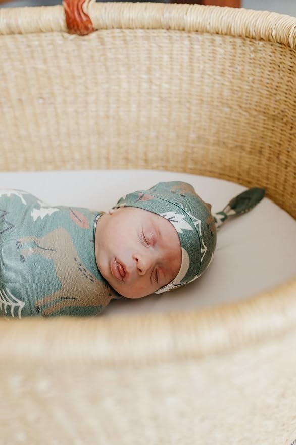 Copper Pearl Swaddle Blankets for Newborns | Soft Stretchy Receiving Blankets - Image 5