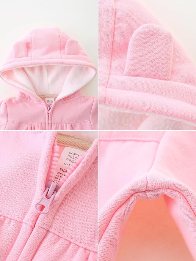 Baby Boy Girl Clothes Zip-Up Hoodies - Image 4