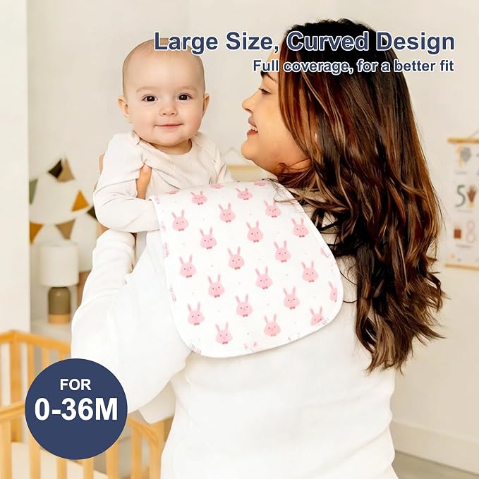 10-Pack Burp Cloths for Baby Boys and Girls - Image 4