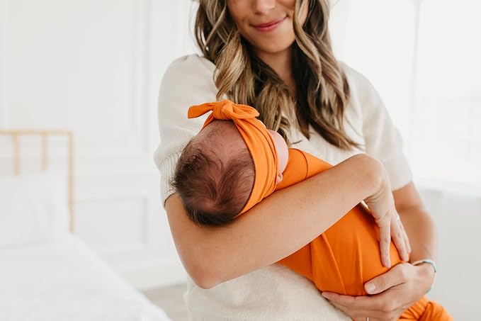 Copper Pearl Swaddle Blankets for Newborns | Soft Stretchy Receiving Blankets - Image 6