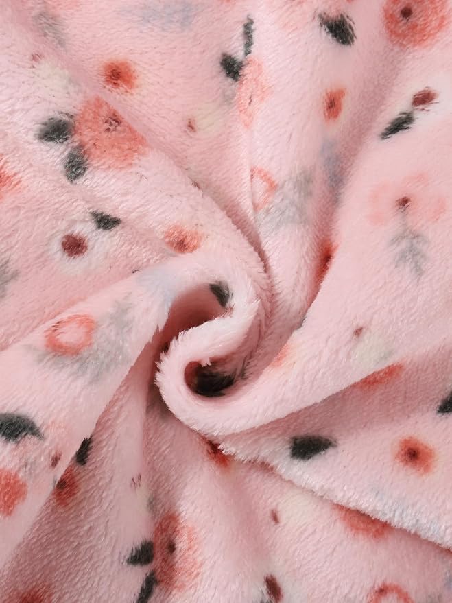 Toddler Baby Girl Fleece Jackets Fall Clothes Hooded Zip Fuzzy Coats - Image 5