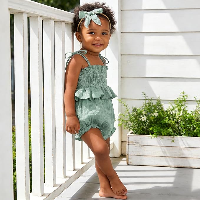 Baby Girl Romper Ruffle Newborn Girl Bodysuit Jumpsuit Baby Girl Clothes Outfit - Image 3