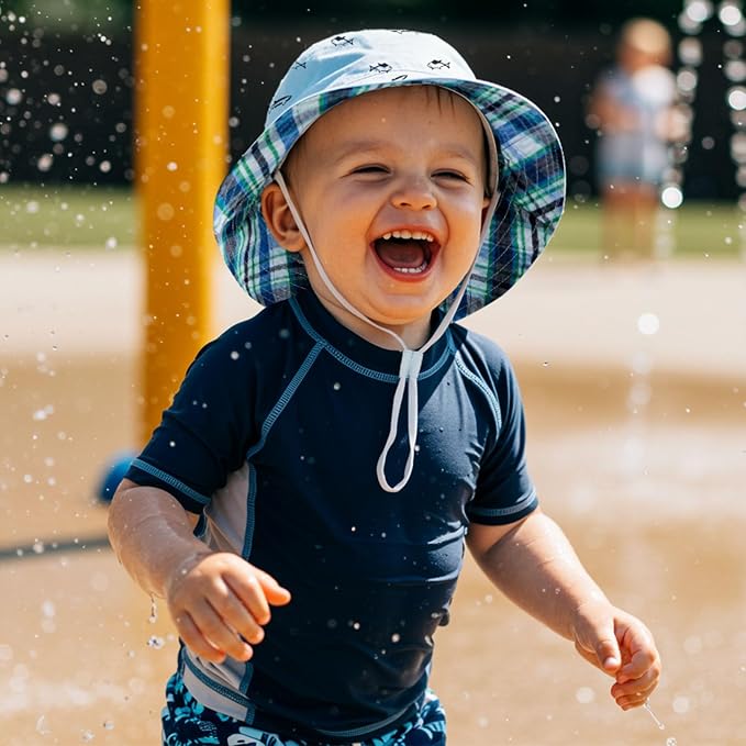 Durio UPF 50+ Baby Sun Hat Wide Brim Toddler Bucket Hats - Image 5