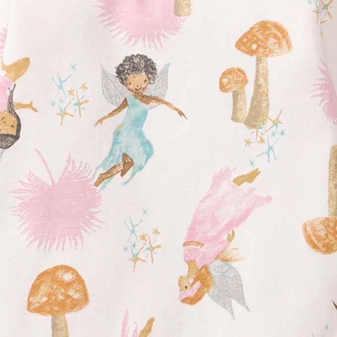 Burt's Bees Baby Girls Organic Cotton, Snug Fit Footed Sleeper Pajamas | - Image 4