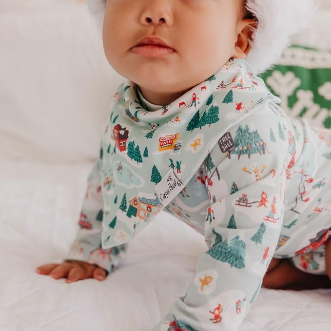 Copper Pearl Baby Bibs 4 Pack, Printed Bandana Drool Bibs - Image 3