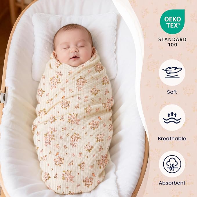 EXQ Home Muslin Swaddle Blankets - Image 3