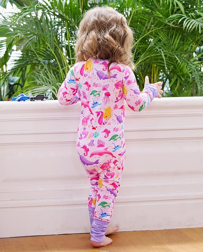 babee Reshinee Viscose derived from bamboo Baby Pajamas Convertible Footie - Image 7
