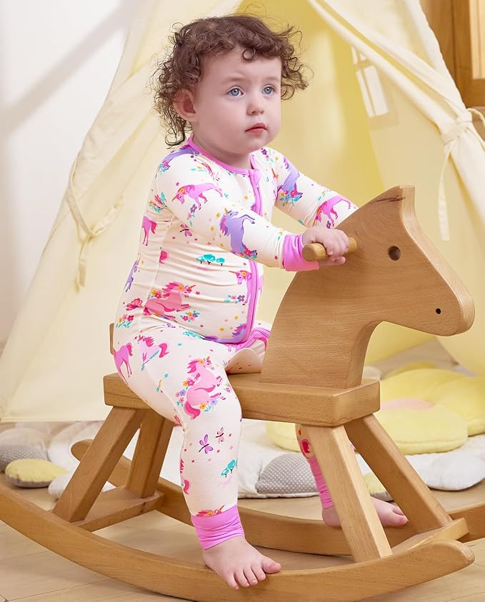 babee Reshinee Viscose Derived from Bamboo Baby Footie Pajamas Convertible - Image 7