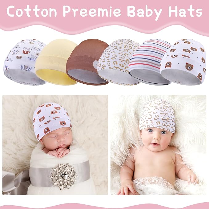 Newcotte 6 Preemie Hats - Image 2