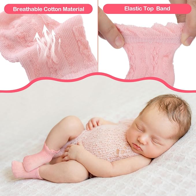 Toulite 12 Pairs Preemie Ankle Socks - Image 4