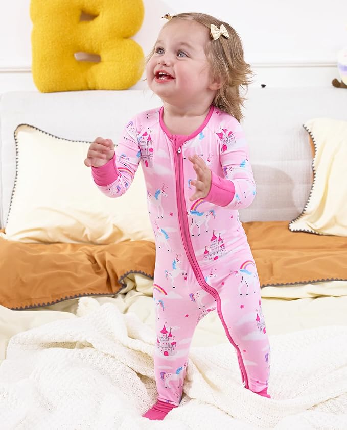 babee Reshinee Viscose derived from bamboo Baby Pajamas Convertible Footie - Image 5