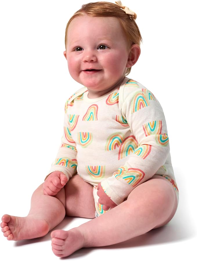 Onesies Brand Baby Boys & Girls 6-Pack Long Sleeve Bodysuits - Image 5