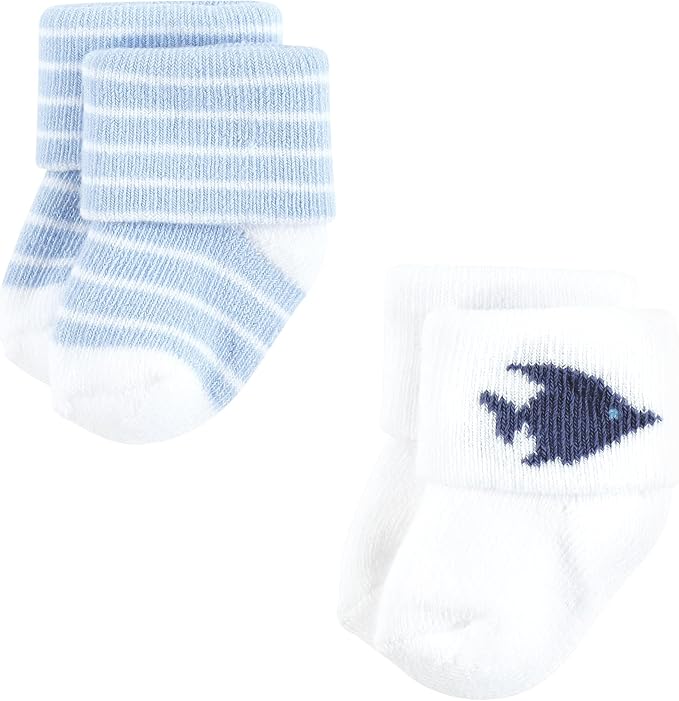 Hudson Baby Baby 8-pack Cotton Rich Newborn and Terry Socks - Image 5