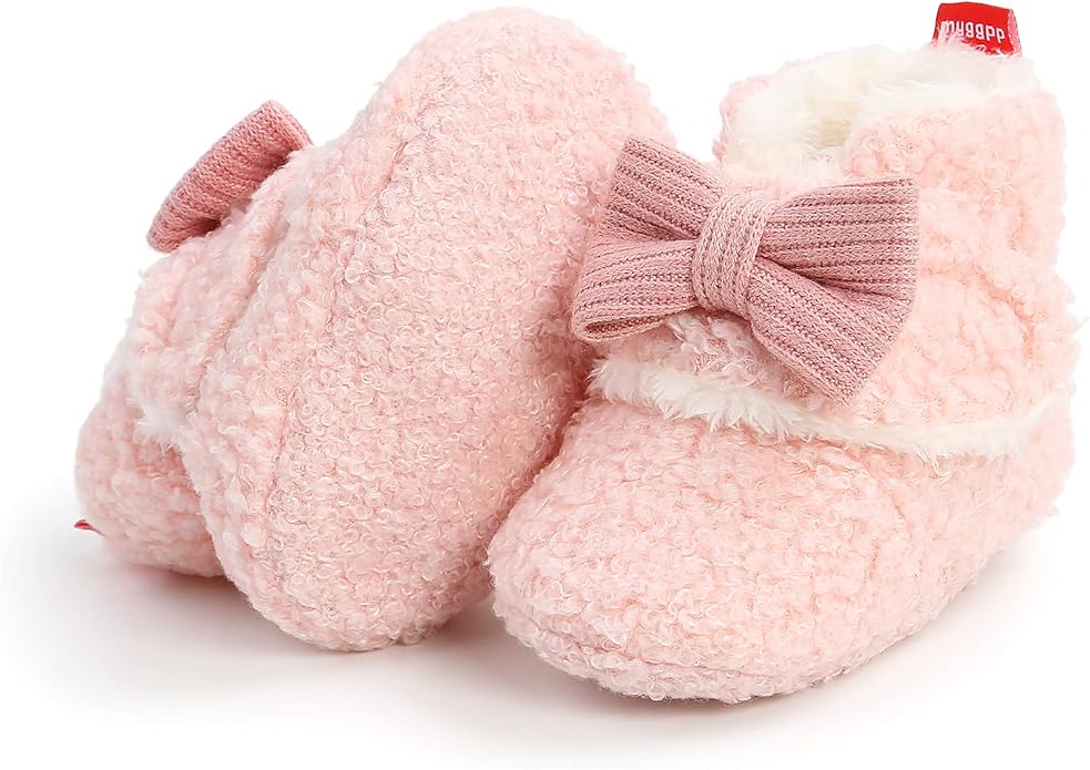 Baby Booties Cozy Fleece Slippers Soft Baby Shoes - Image 5
