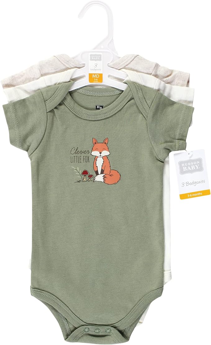 Hudson Baby Unisex Baby Cotton Bodysuits - Image 2