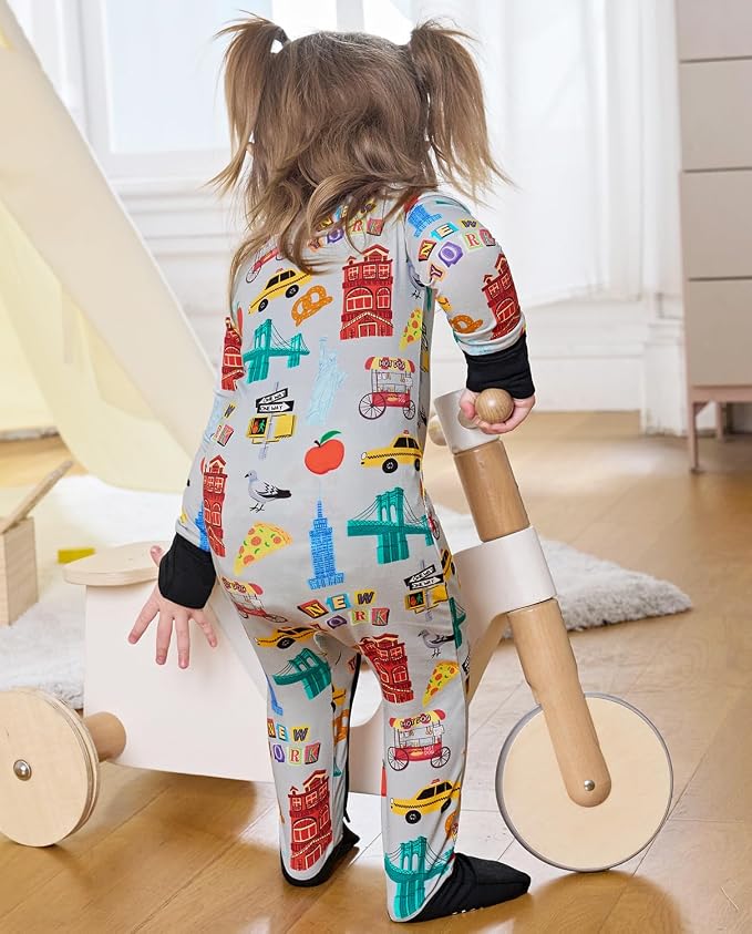 babee Reshinee Bamboo Viscose Baby Footie Pajama, Zipper Sleeper Boys Girls | - Image 8