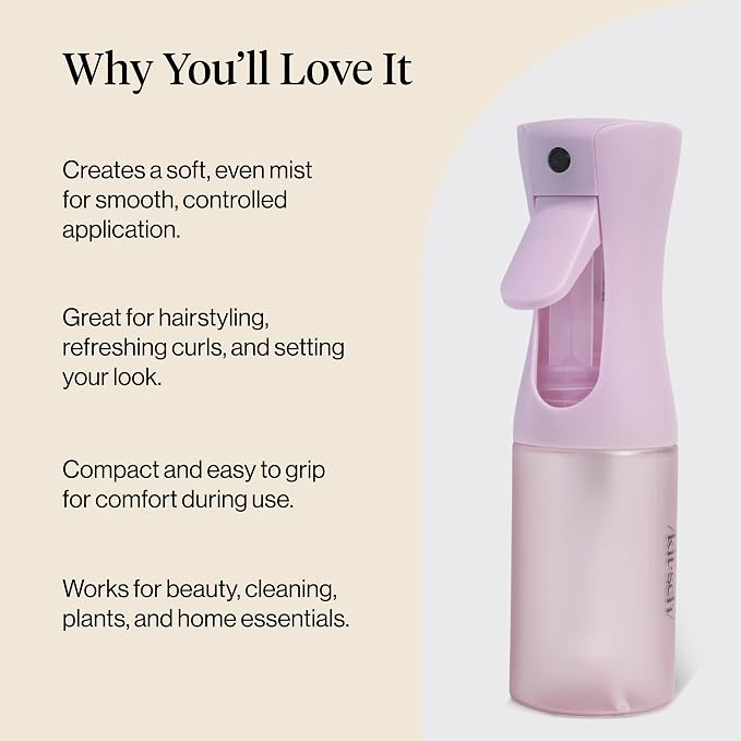 Kitsch Continuous Spray Bottle for Hair – Sheer Violet, 150ml | Fine Mister - Image 5