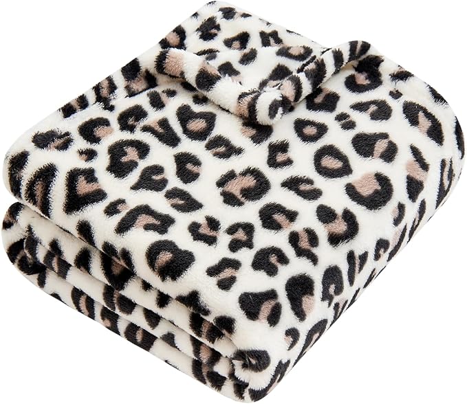 Yurhap Leopard Print Baby Blanket Fleece Baby Blankets by Yurhap