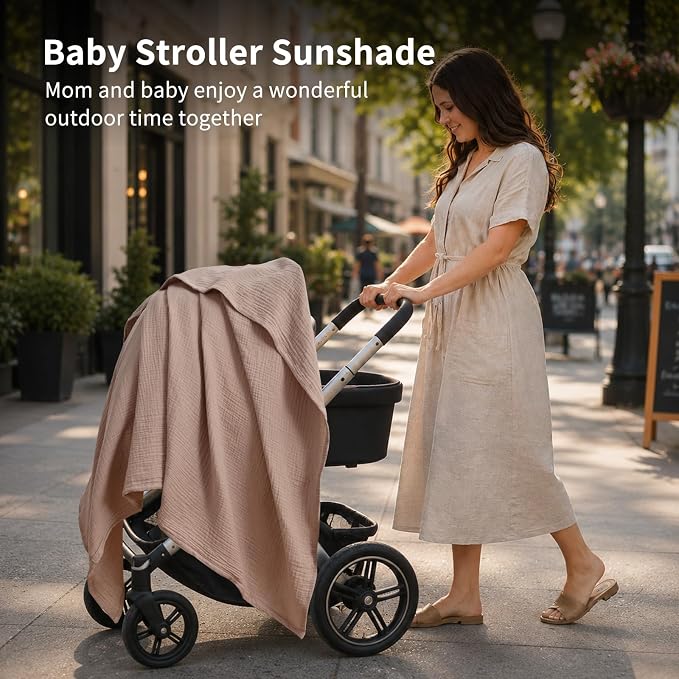 NESTALLY Cocoon Muslin Swaddle Blankets 4 Pack, Sage Green & Neutral | 100% - Image 7