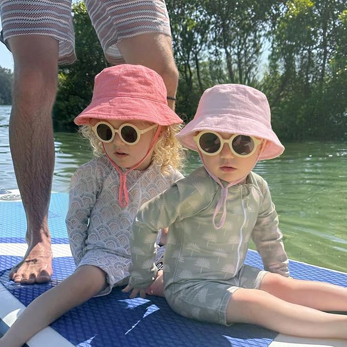 Muslin Baby Sun Hat Sun Protection Baby Toddler Bucket Hats - Image 4