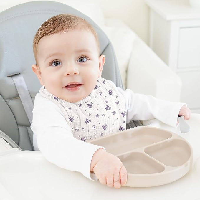 Bearmoss Baby Bibs for Drooling and Teething 100% Cotton Muslin Bibs | 8 - Image 3