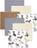 Little Treasure Hudson Baby Cotton Poly Flannel Receiving Blankets Multipack by HudsonBaby