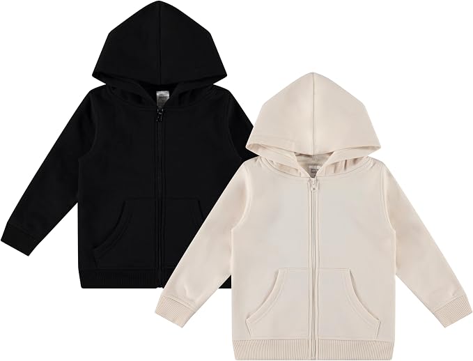 Cudlie 2-Pack Toddler Zip-Up Hoodies by Cudlie