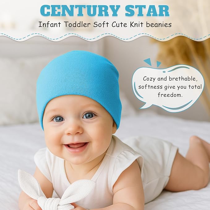 Century Star Baby Beanie Hats Newborn Infant Toddler Beanies - Image 5