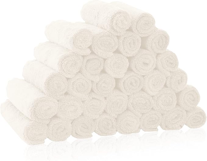 32 Pack Baby Washcloths by BAMBOOQUEEN