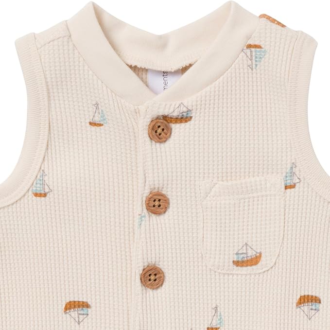 Modern Moments by Gerber Baby Boys' Sleeveless Romper - Image 2