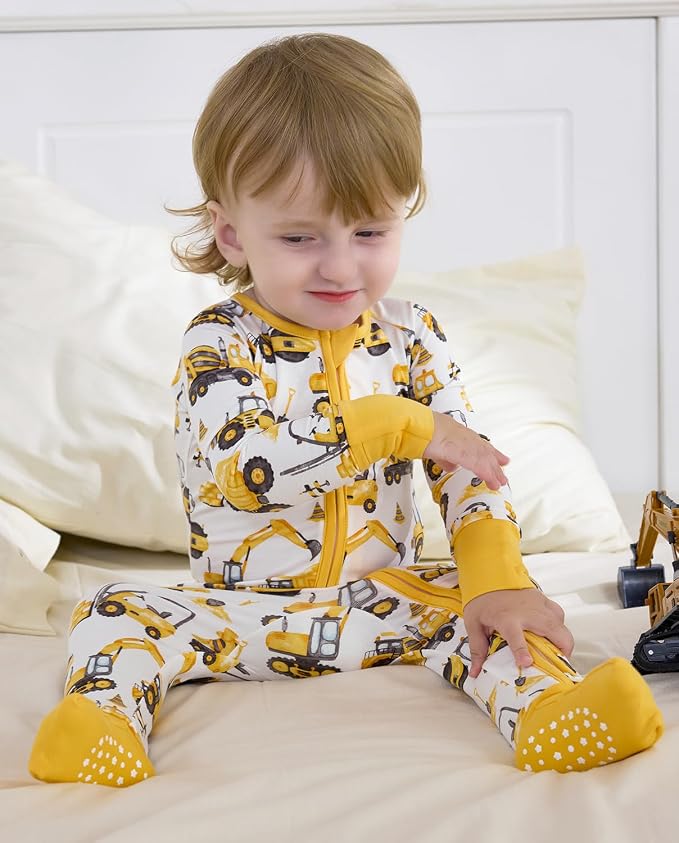 babee Reshinee Bamboo Viscose Baby Footie Pajama, Zipper Sleeper Boys Girls - Image 5