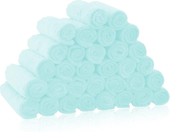 32 Pack Baby Washcloths by BAMBOOQUEEN