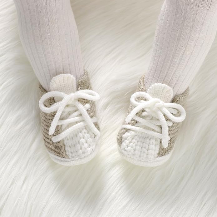 Baby Booties Newborn Baby First Shoes | Cozy Warm Knit Soft Booties - Image 4