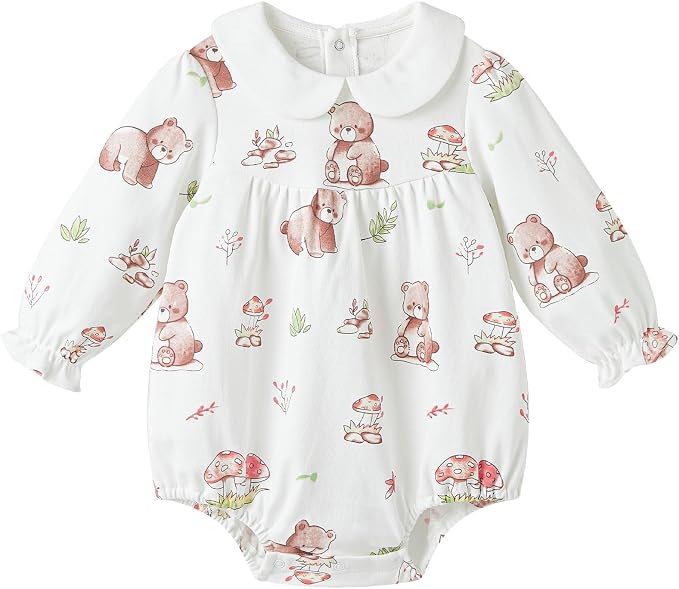 pureborn Baby Girls Boys Bodysuit One-Piece Romper 0-24 Months by pureborn
