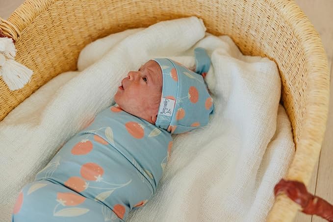 Copper Pearl Swaddle Blankets for Newborns | Soft Stretchy Receiving Blankets - Image 6
