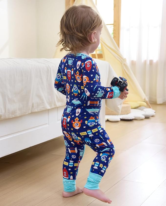 babee Reshinee Bamboo Viscose Baby Footie Pajama, Zipper Sleeper Boys Girls - Image 8