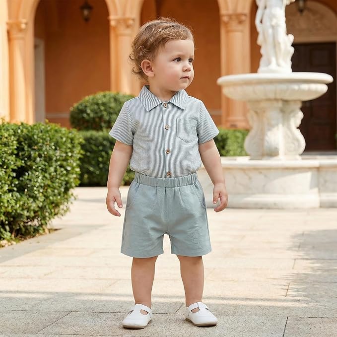 PUHHAPIEY Baby Boy Gentleman Wedding Outfit Dress Romper Suspender Pants | 0 3 - Image 3