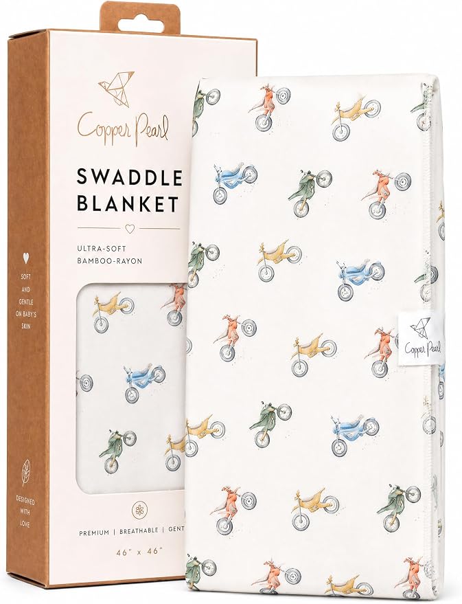 Copper Pearl Swaddle Blankets for Newborns | Soft Stretchy Receiving Blankets by CopperPearl