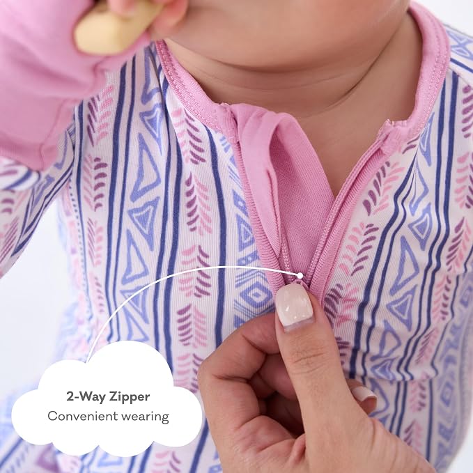 pureborn Baby Sleeper Viscose from Bamboo Zipper Footies 0-24 Months - Image 4