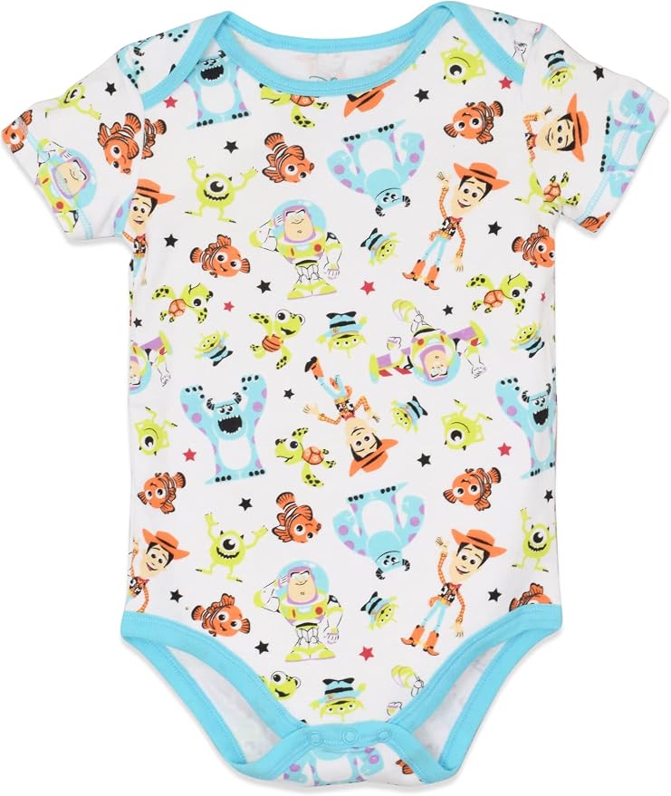Disney Baby 5-Pack Short Sleeve Bodysuits Newborn to Infant - Image 6
