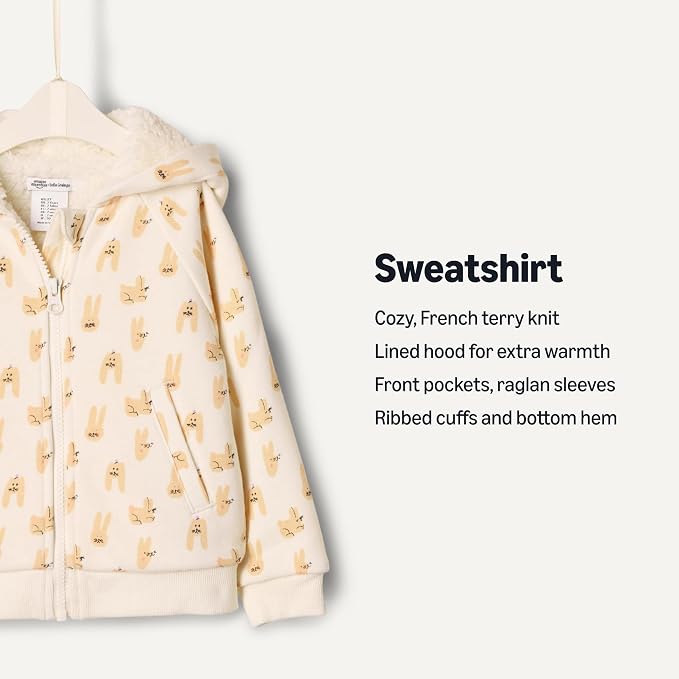 Amazon Essentials x Sofia Grainge Unisex Toddlers and Babies' Zip Hoodie - Image 3