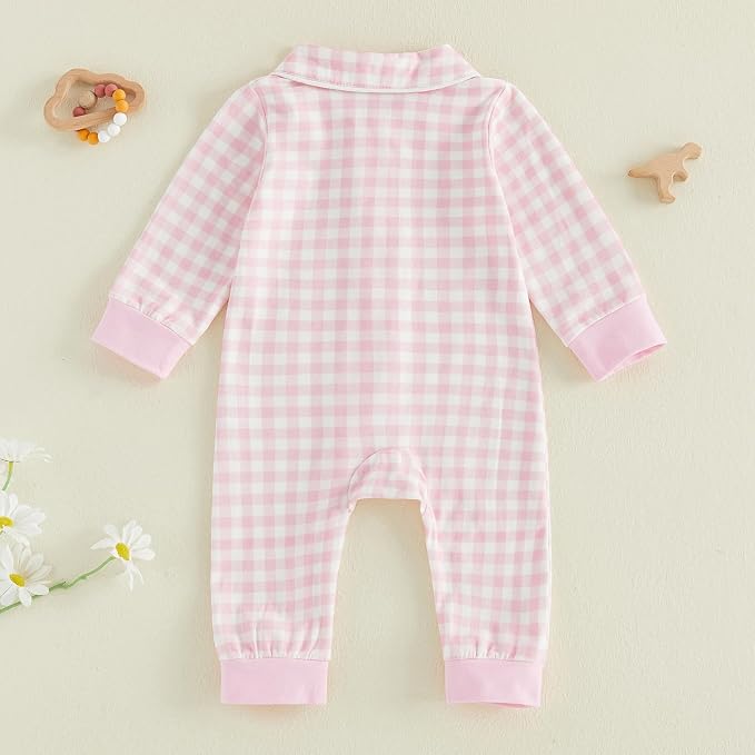 Seyurigaoka Newborn Baby Boy Girl Romper Long Sleeve Zipper Jumpsuit - Image 7